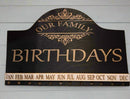 Mississippi handmade gift – custom wooden family birthday plaque with S-hooks connecting engraved name discs by Laser Ladies.