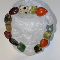 Handmade bracelet with assorted natural stones from Hands of Earth Energy