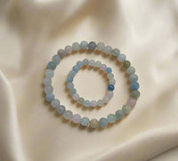 Mississippi handmade gift – Mother & Child Morganite Bracelets by Solid Rock Jewelry.