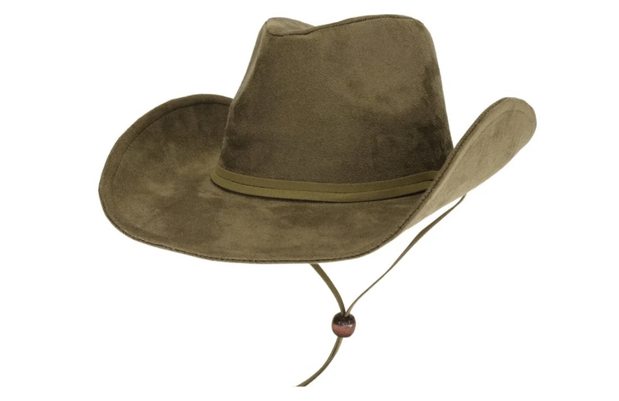 Brim Envy Suede Cowboy Hat Olive: Wide Brim Western Hat, Customizable Style