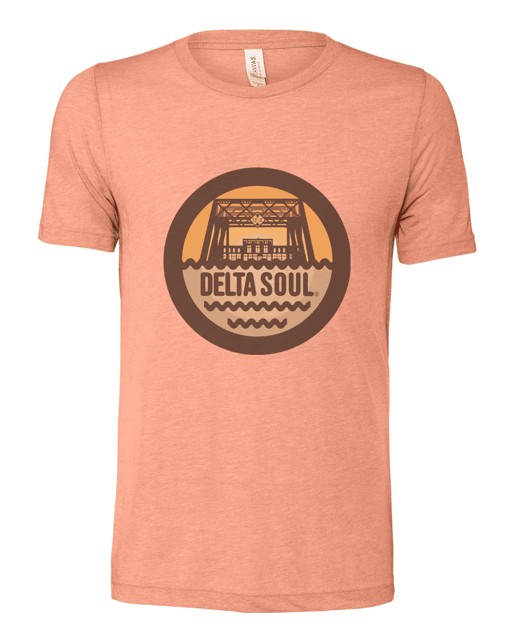 Delta Soul Greenwood Mississippi T-Shirt with Keesler Bridge - Eco-Friendly Apparel
