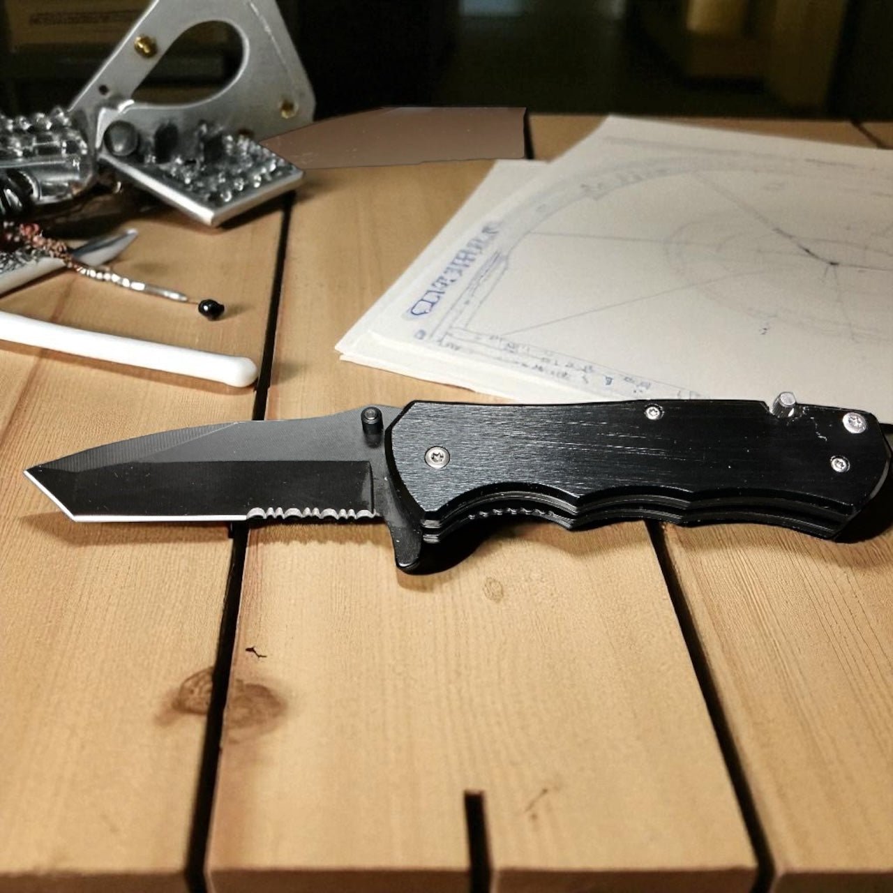 Knife, Pocket Locking  (Free Customization)