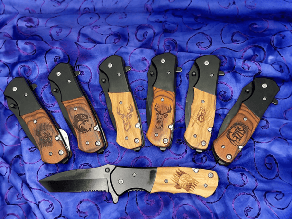 Custom Engraved Pocket Knives: Locking Blades, Unique Designs, Perfect Gift - Main Street Collective