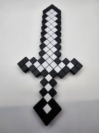 Full front view of The Tween Space handmade Pixel Warrior Sword – Mississippi handmade gift