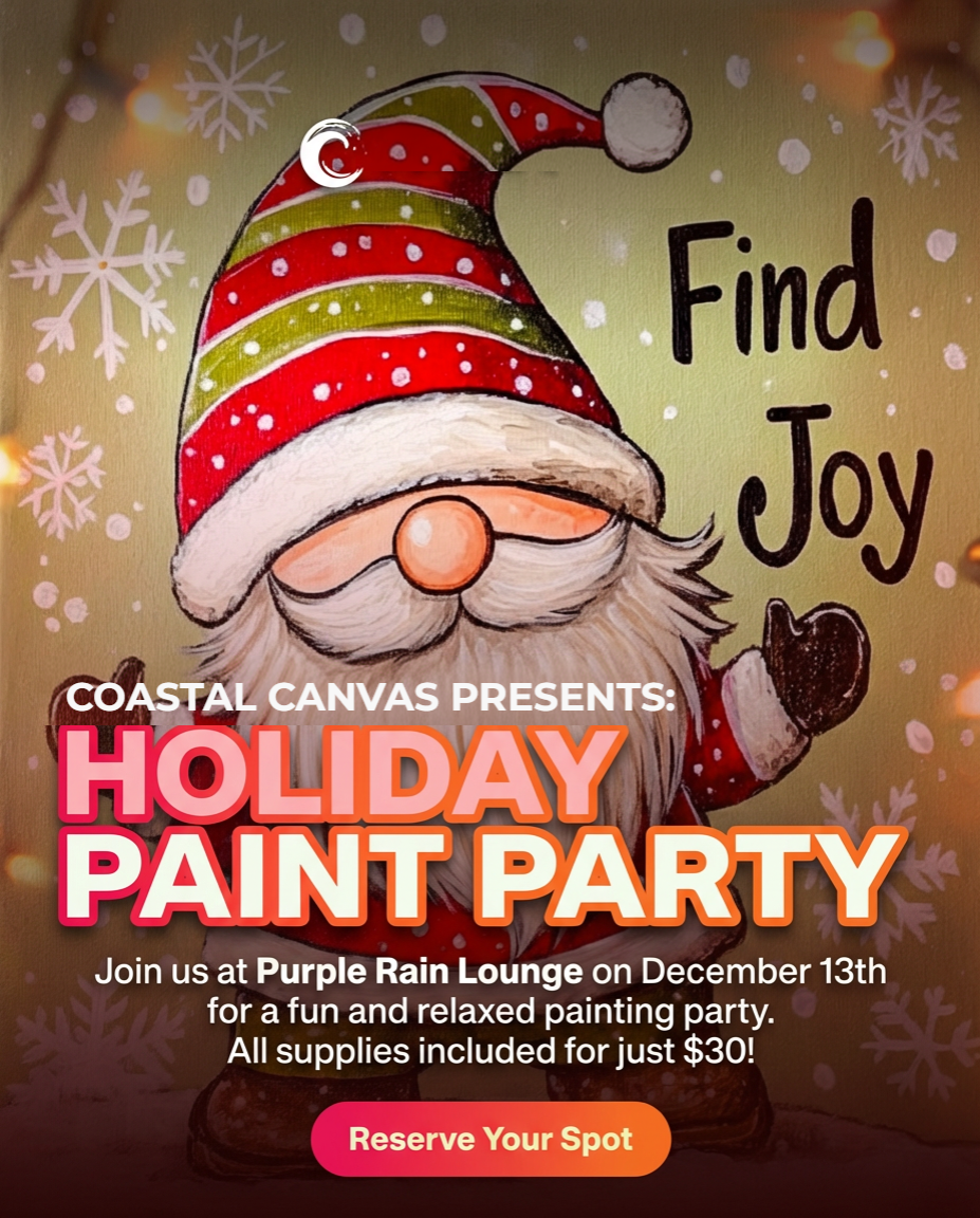 Holiday Paint Party at Purple Rain Lounge (Dec 13)