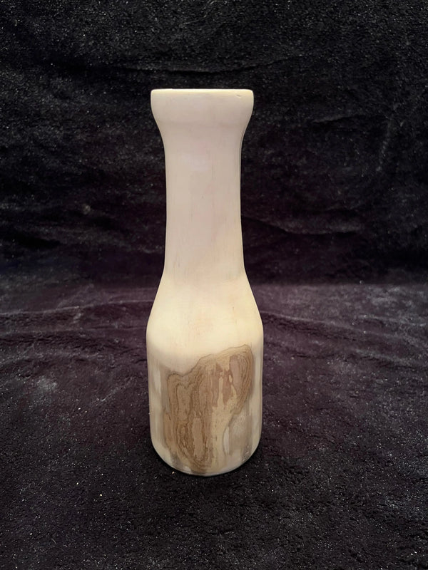 Rustic Tallow Tree Candle Holder/Vase: Unique Wooden Decor, 8.5" Tall, Hand-Turned