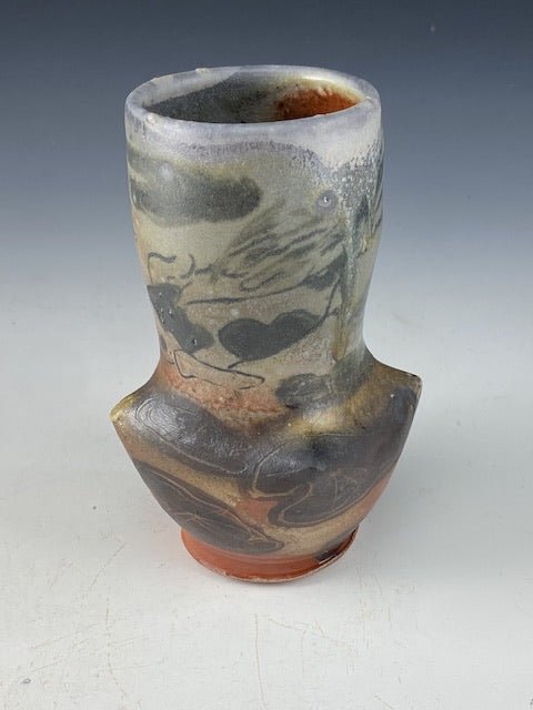 Wood Fired Porcelain Vase by Melanie Eubanks | Unique Ceramic Art | One-of-a-Kind Pottery