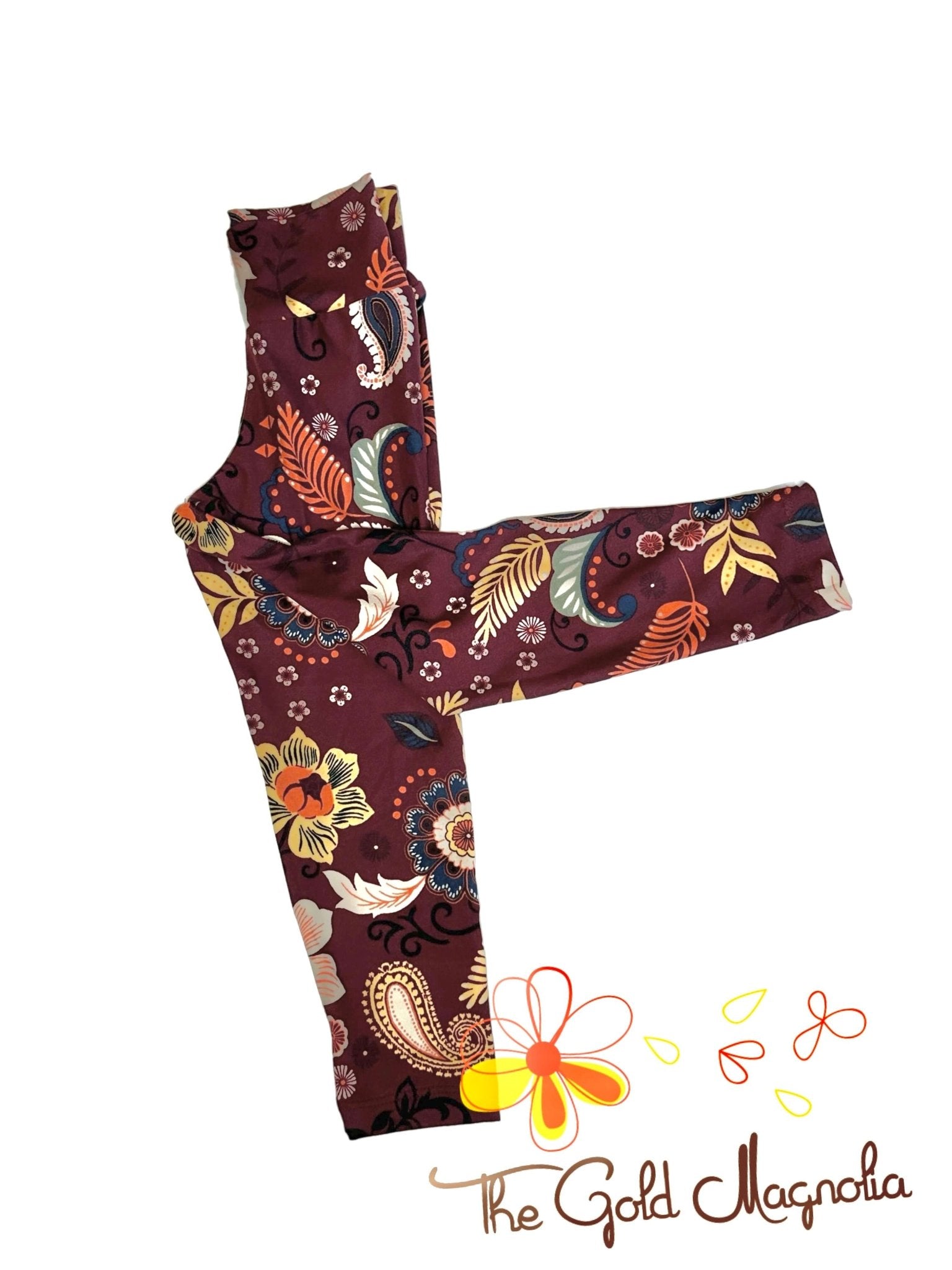 Floral ’60s Leggings (Size 10)