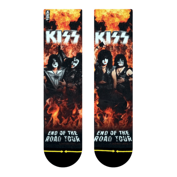 KISS End of the Road Tour MERGE4 Crew Socks | Band Merchandise