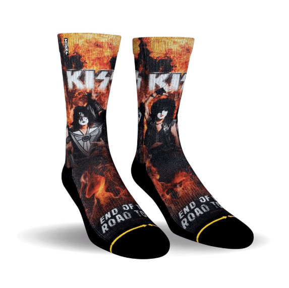 KISS End of the Road Socks - Official Band Merchandise Crew Socks