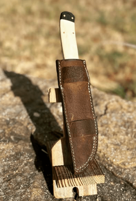Custom Leather Knife Sheath Handmade by Main Street Collective: Rugged, Right/Left Carry
