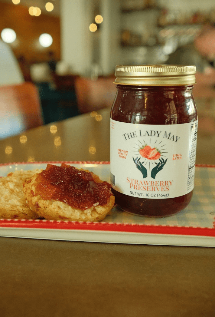 Lady May Strawberry Preserves: Homemade Small Batch Jam with Scones
