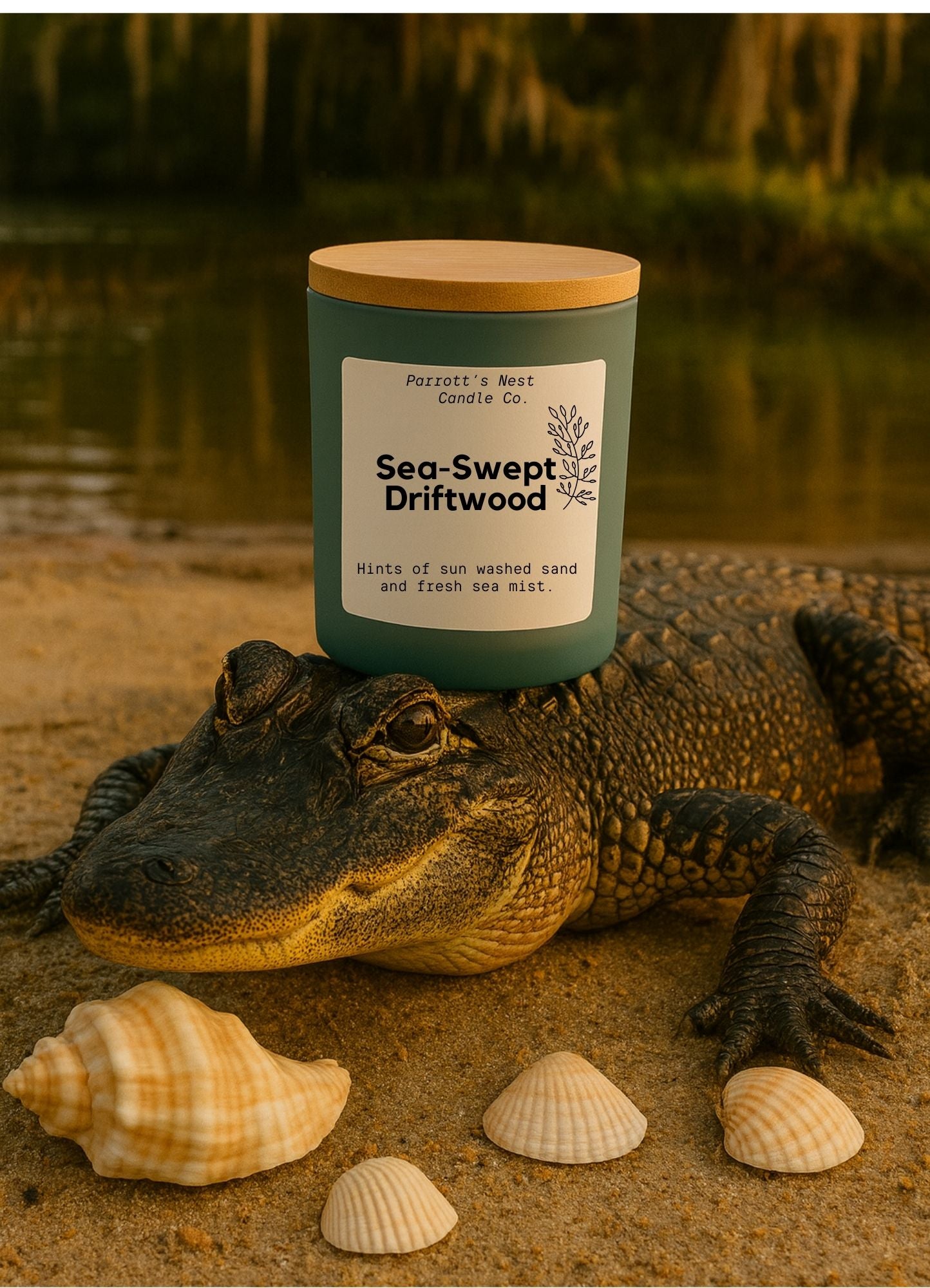 Sea Swept Driftwood-8oz Handed Pored Soy Candle