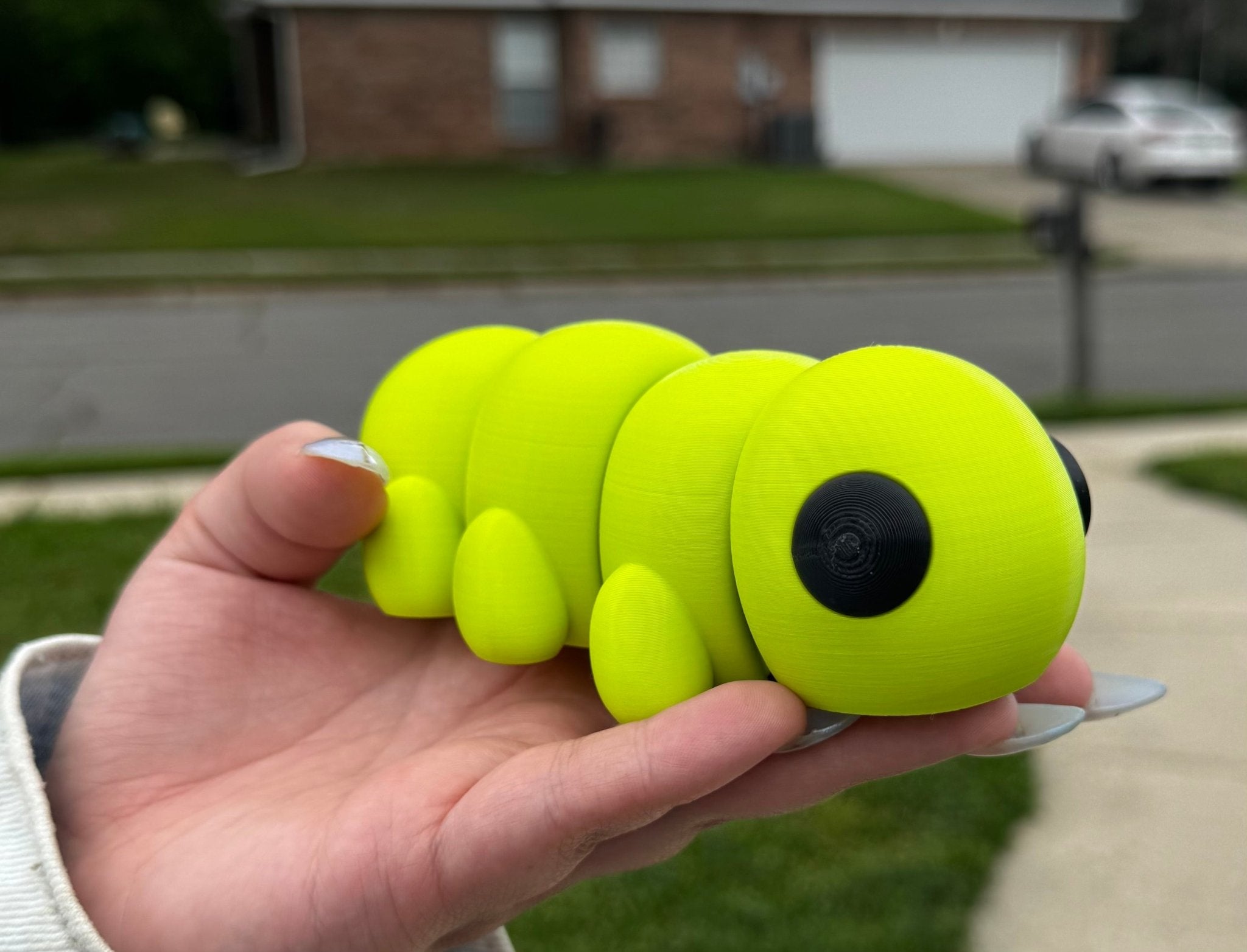 Caterpillar Fidget Toy: 3D Printed Sensory Toy - Handmade in Mississippi, Stress Relief, Sensory Play, Caterpillar Toy