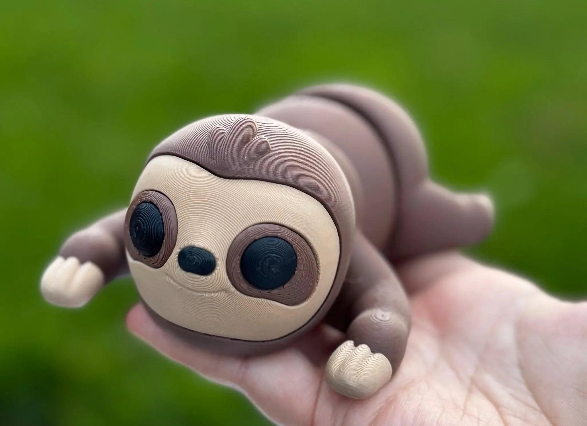 3D Printed Sloth Fidget Toy in Hand | Stress Relief and Sensory Play