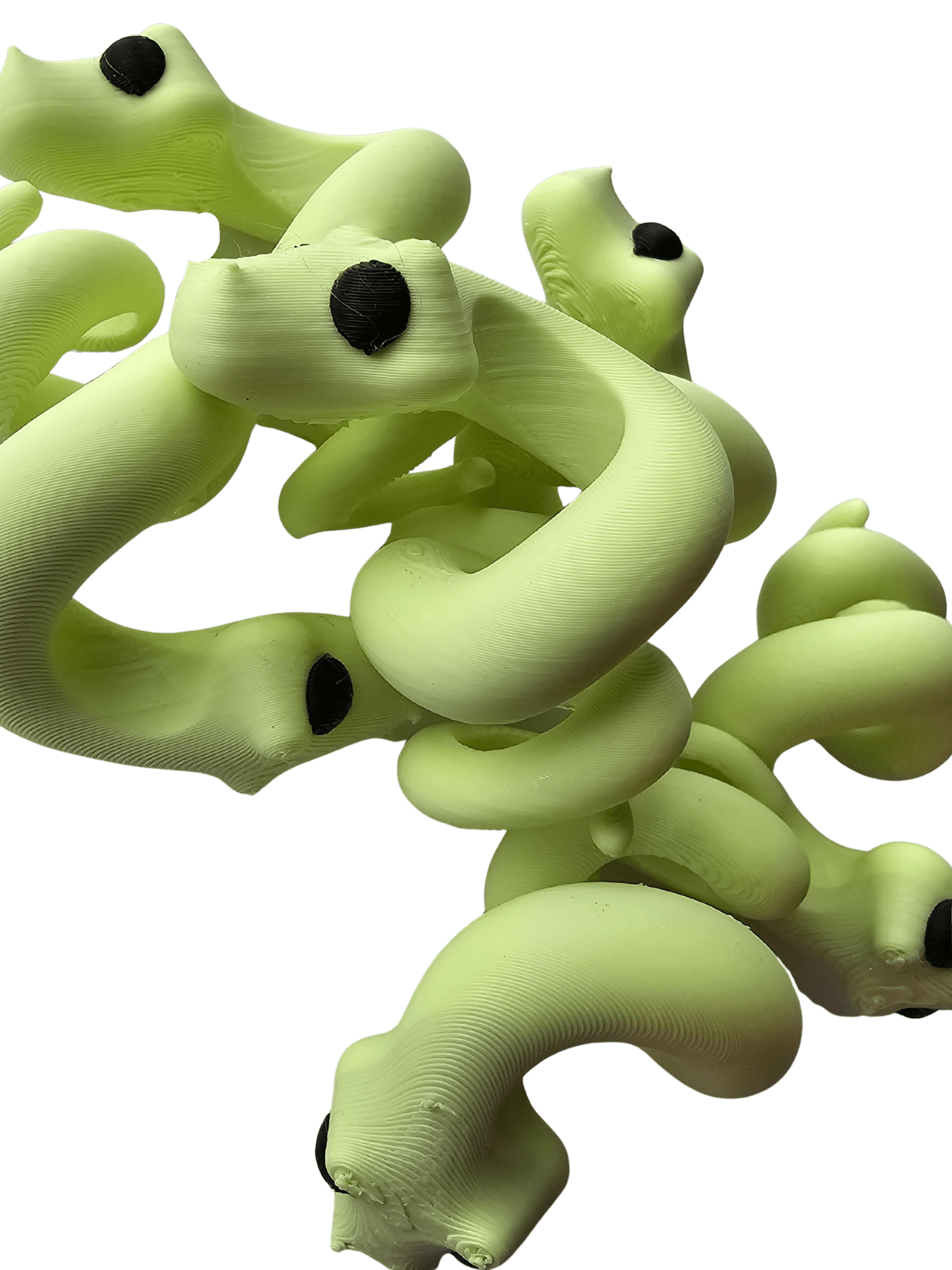 Curly Snake Straw Topper – 3D-Printed Tumbler Charm by The Tween Space