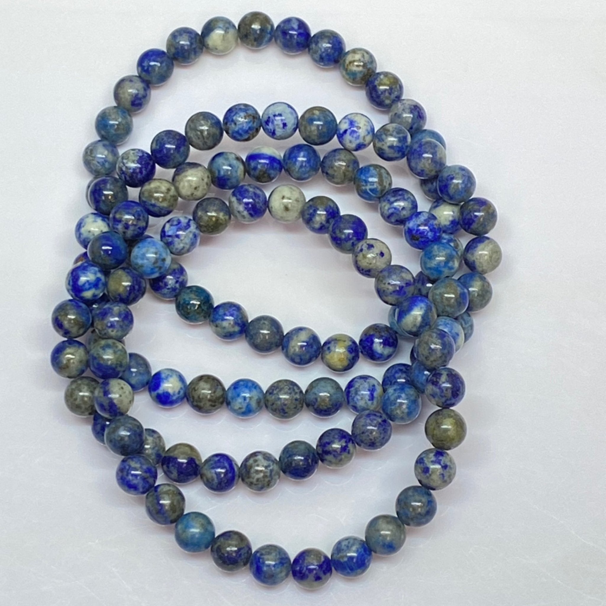 Handmade Sodalite healing bracelet with 6mm beads from Hands of Earth Energy