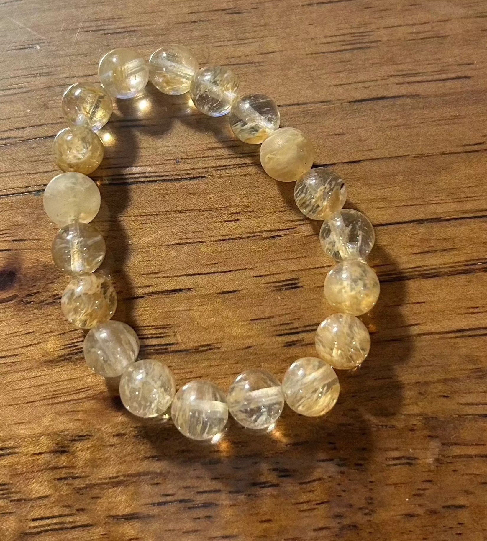 Soulful Designs 6½" Yellow Calcite & Citrine Bracelet