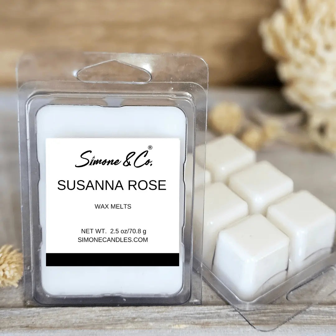 Susanna Rose Wax Melts | Simone & Co. | Floral Scented Wax Melts for Home Fragrance