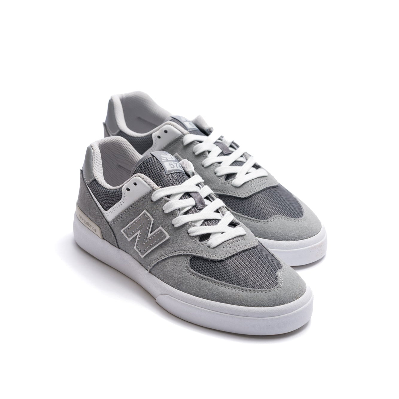 New Balance Numeric 574 VULC - Grey/White (Available in WIDE!)