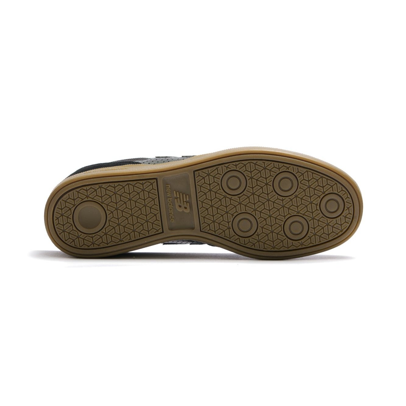 New Balance Numeric Brandon Westgate 508 Black Gum sole view. Skateboarding shoe sole details.