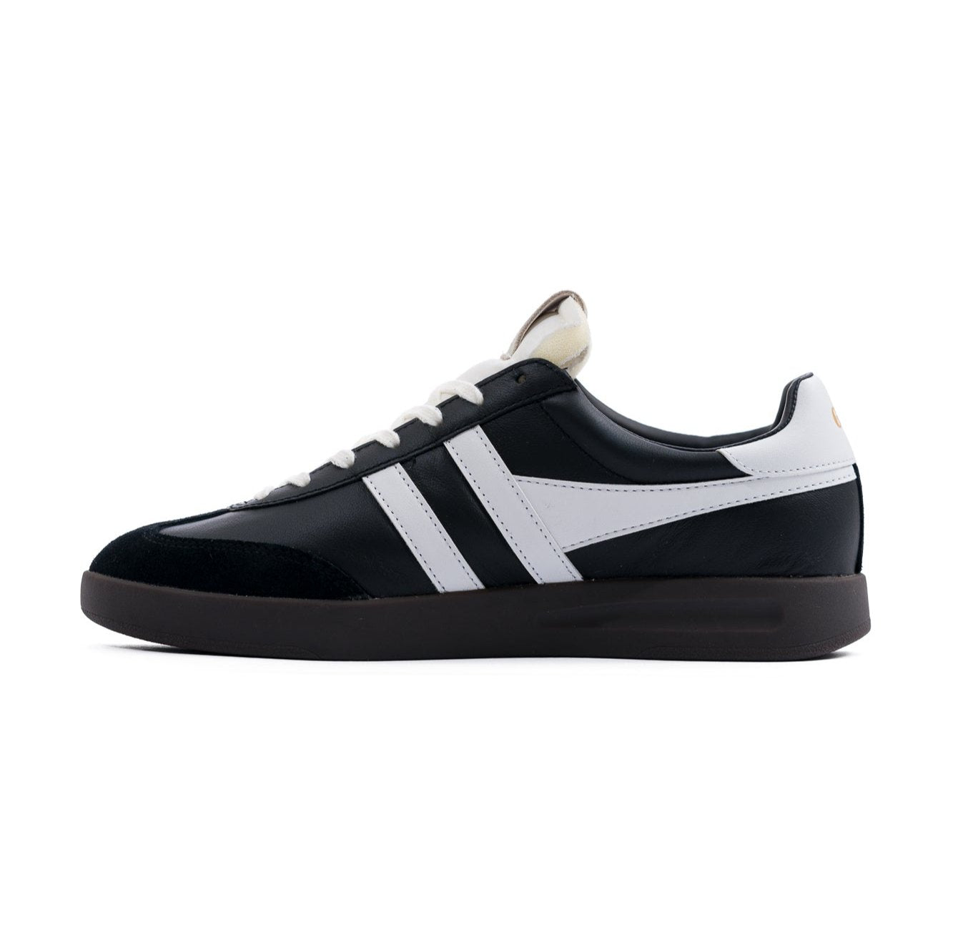 Gola Cyclone Men's Shoes - Leather Black/White/Dark Gum