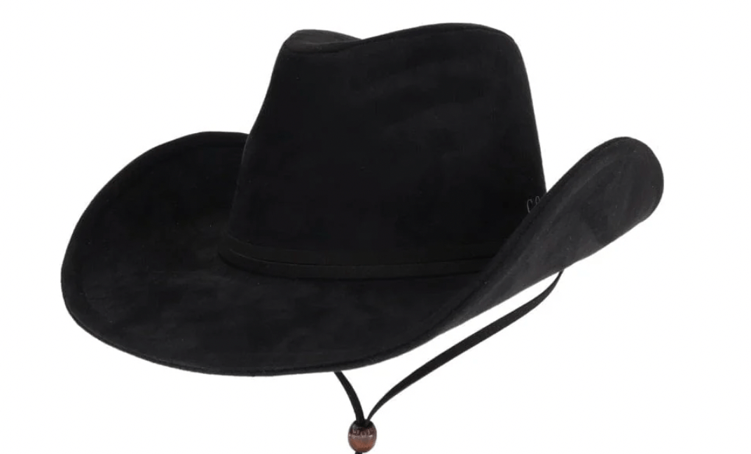 Black Suede Cowboy Hat | Wide Brim Western Hat | Main Street Collective