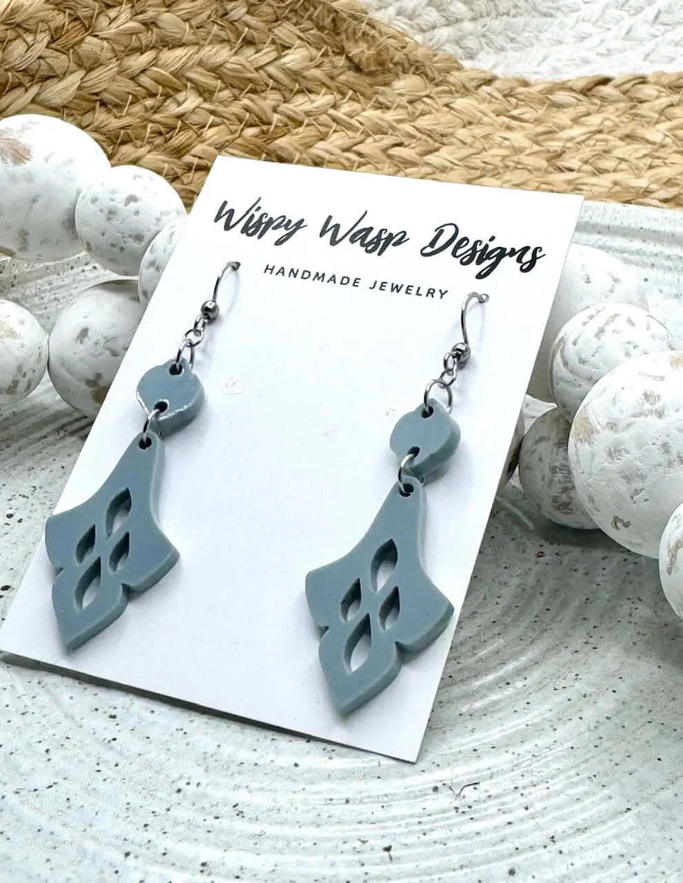 Wispy Wasp Designs - Handmade Acrylic Drop Earrings - Western Style - Handmade in Mississippi