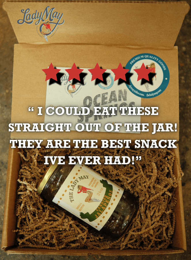 Sweet Heat Candied Jalapeños – The Lady May’s Small-Batch Cowboy Candy | Sweet & Spicy Pickled Jalapeños in 24oz Glass Jar