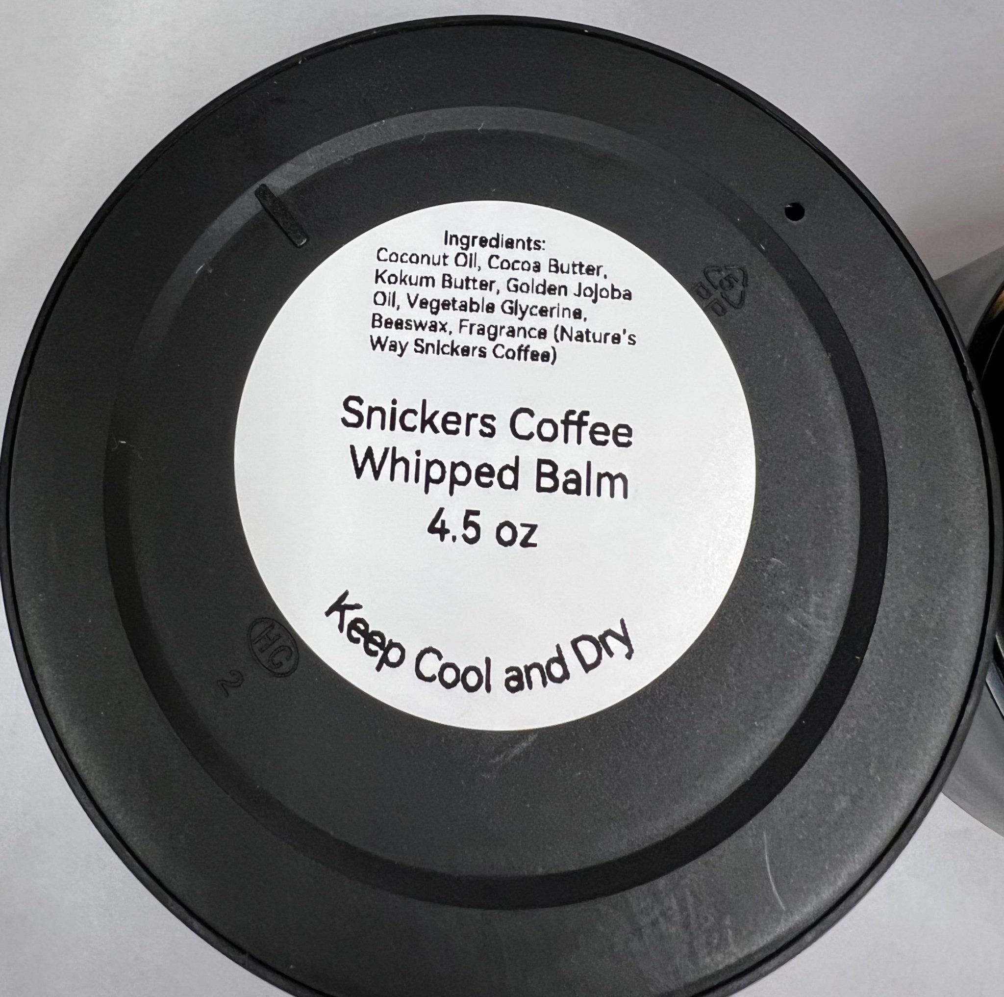 Snickers Coffee Whipped Balm by Thistle & Herb: Coconut Oil Body Balm, Natural Skincare Moisturizer, Coffee Caramel Scent