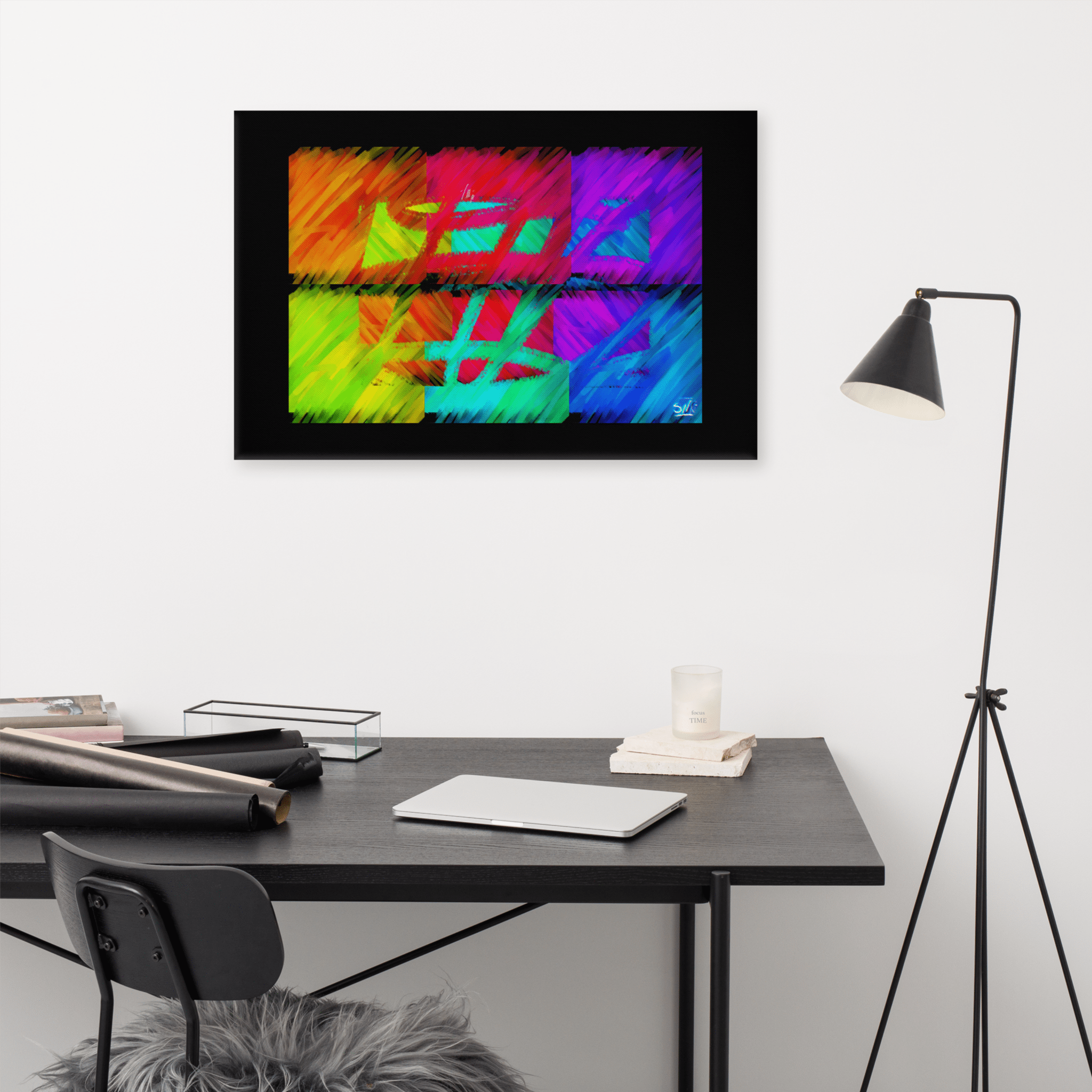 TRAPPED Canvas Print by Viola Panther. Abstract Modern Art. Main Street Collective. 