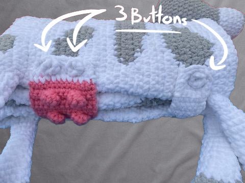 Crochet Cow Blanket: Handmade Cuddle Blanket for Baby & Adults
