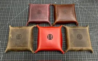 Leather Valet Trays - Main Street Collective: Personalized Catch-All Trays for Entryway & Nightstand
