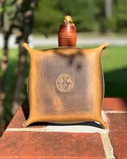 Leather Valet Tray by Main Street Collective: Catch-All Tray for Entryway, Nightstand, Customizable with Branding