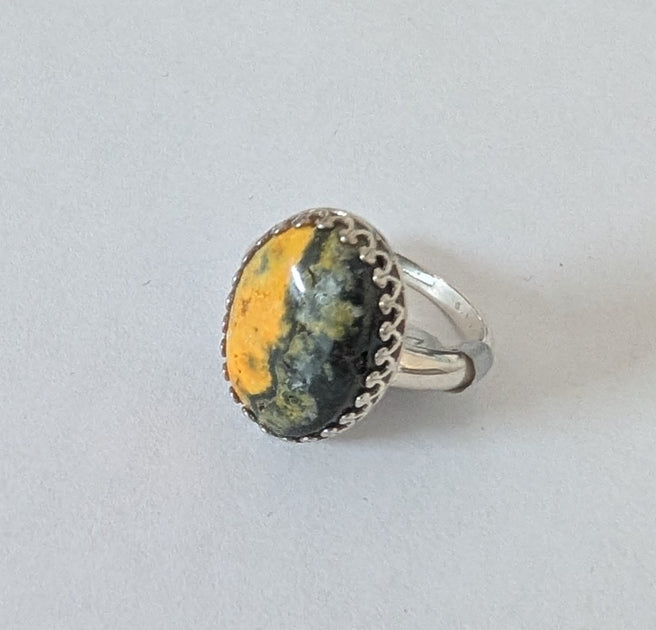 You'll Be the Buzz with a Bumblebee Jasper Ring