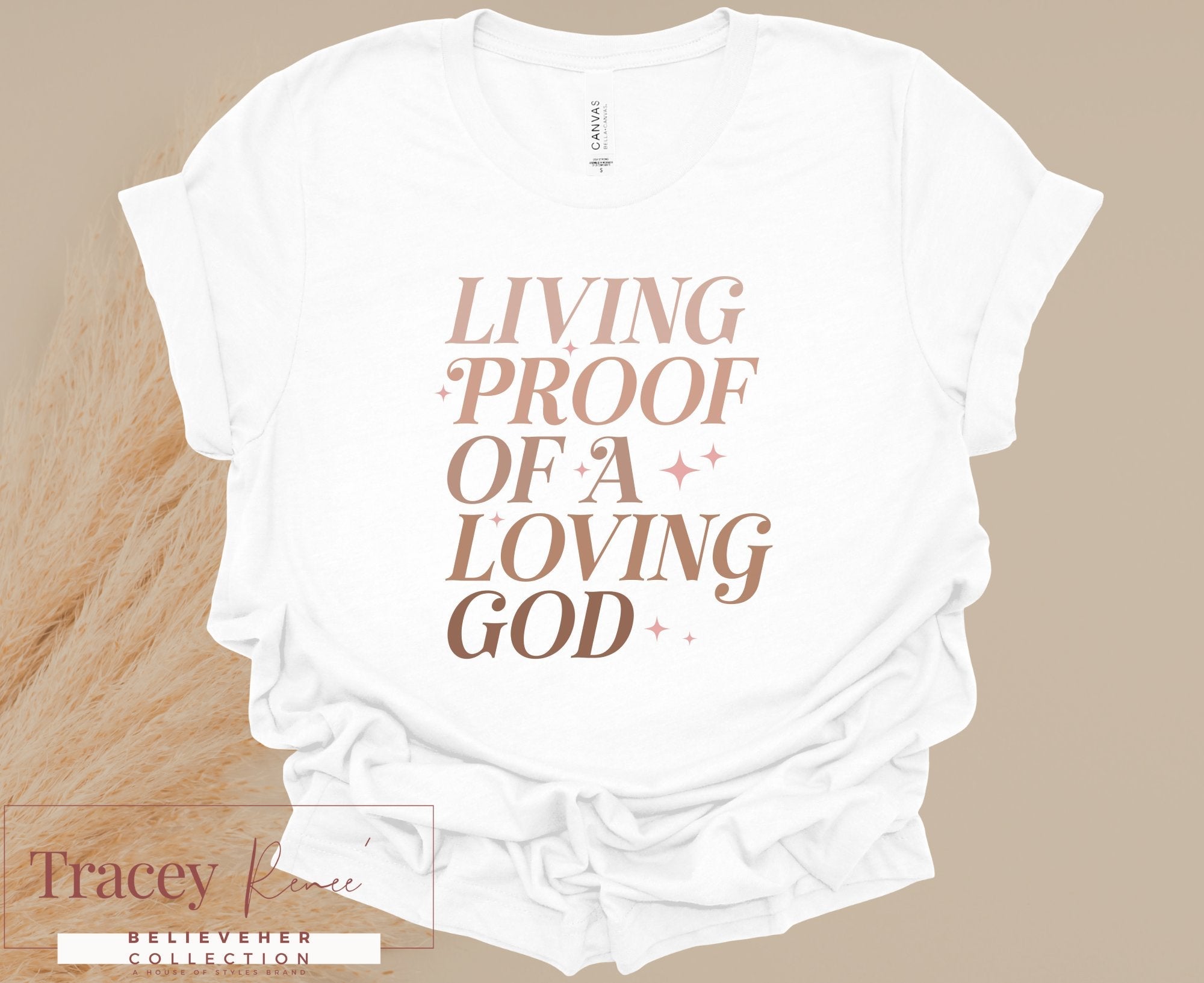 Living Proof Christian T-Shirt: Faith-Based Apparel from Tracey Renee BelieveHer Collection