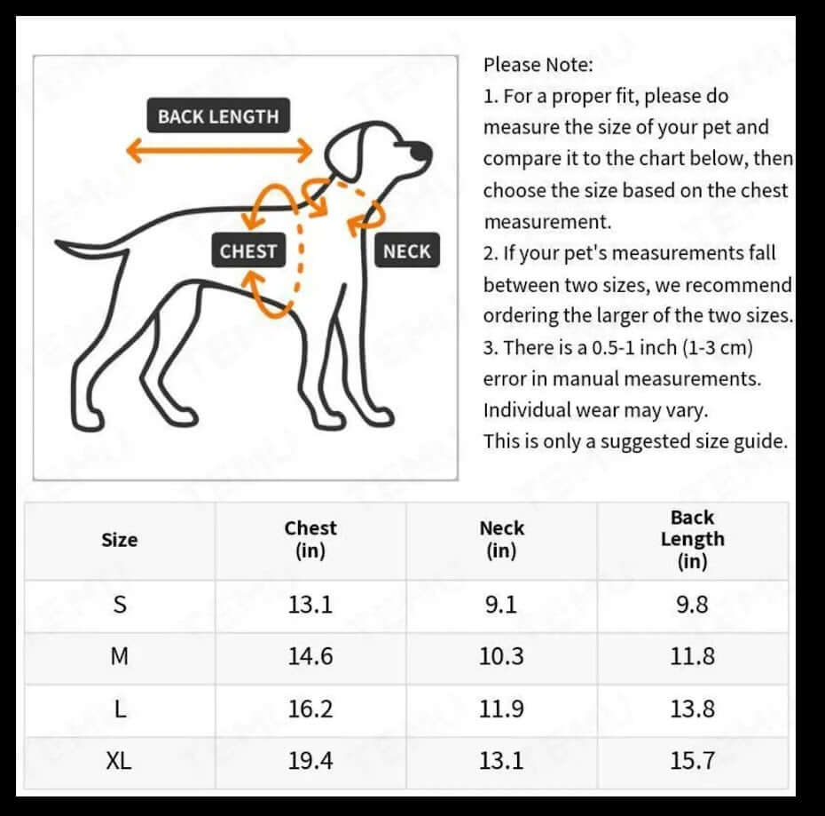 Dog Dress Size Chart: Houndstooth Dress with Heart Buttons for Small Dogs. Find Your Fit!
