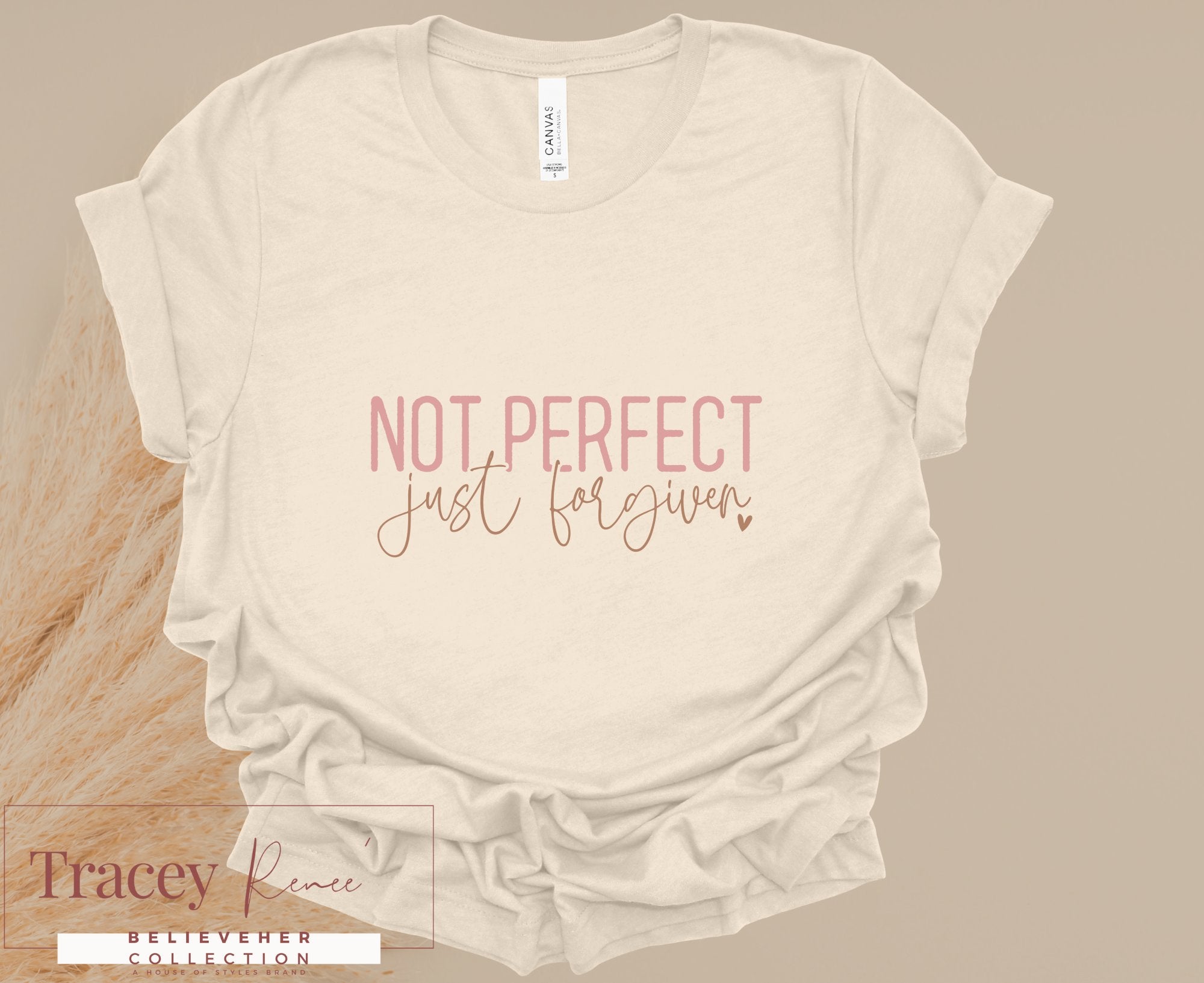 NOT PERFECT Christian T-shirt by Tracey Rence - Faith Based Apparel from Main Street Collective.