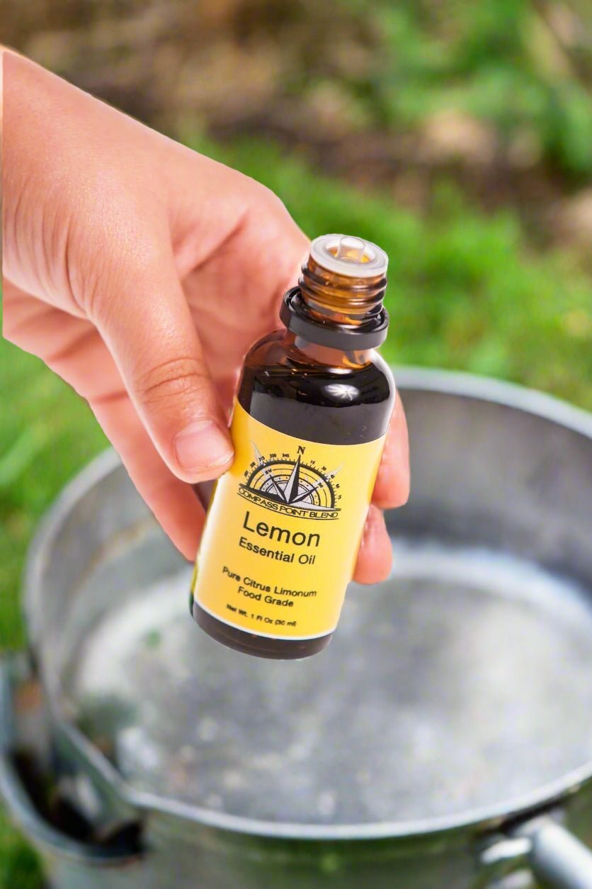 Compass Point Lemon Essential Oil: Pure, Food Grade Citrus Limonum for Flavor Enhancement