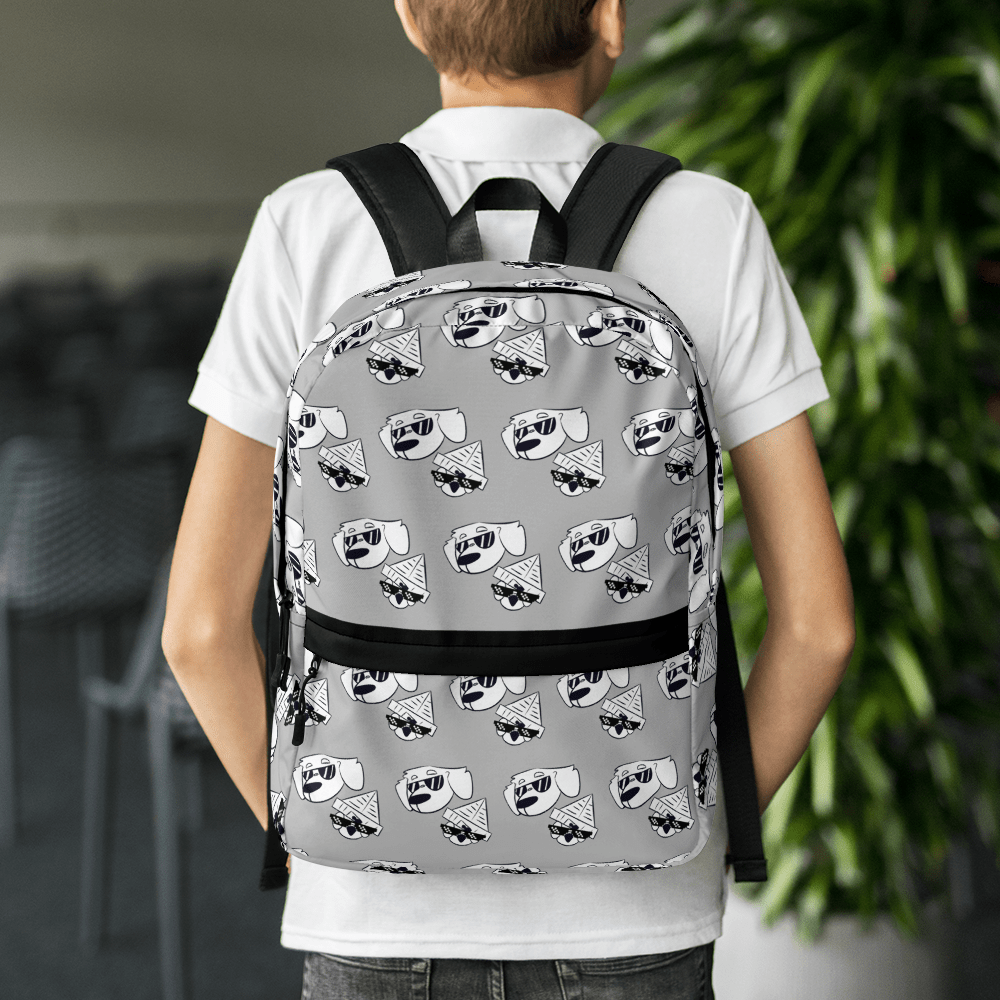 Cool Guys Backpack: Student backpack with unique character design and padded straps