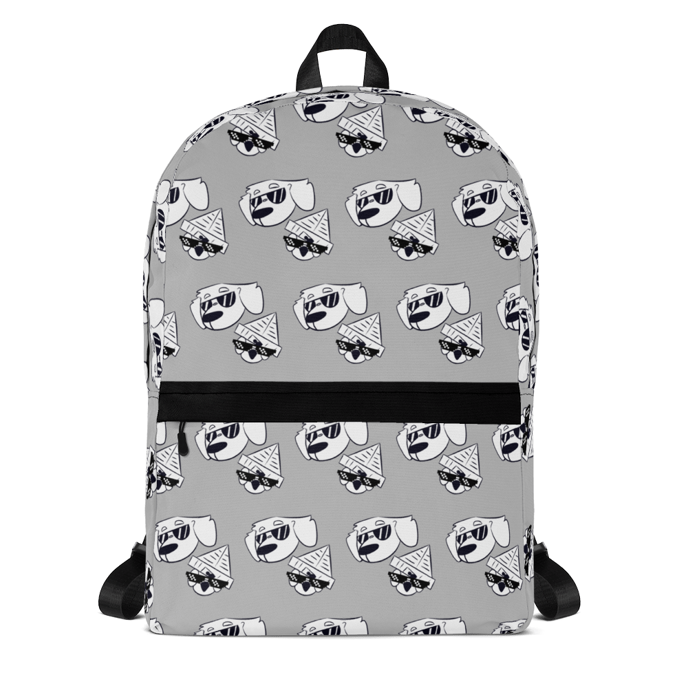 Dog & Pyramid Pattern Backpack - Cool & Fun Design by Main Street Collective