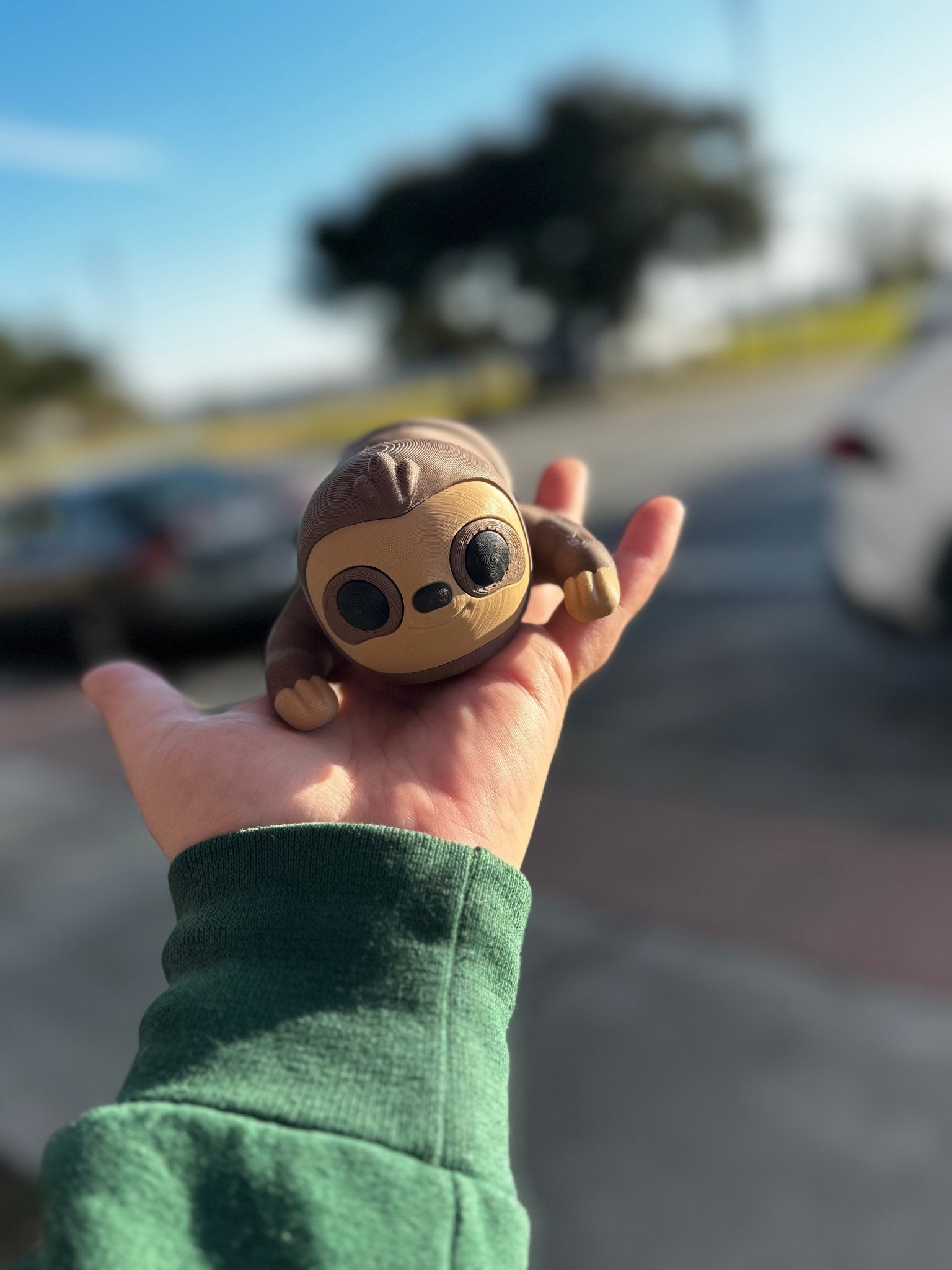 3D Printed Sloth Fidget Toy - Main Street Collective & Mushroom Lady Co.