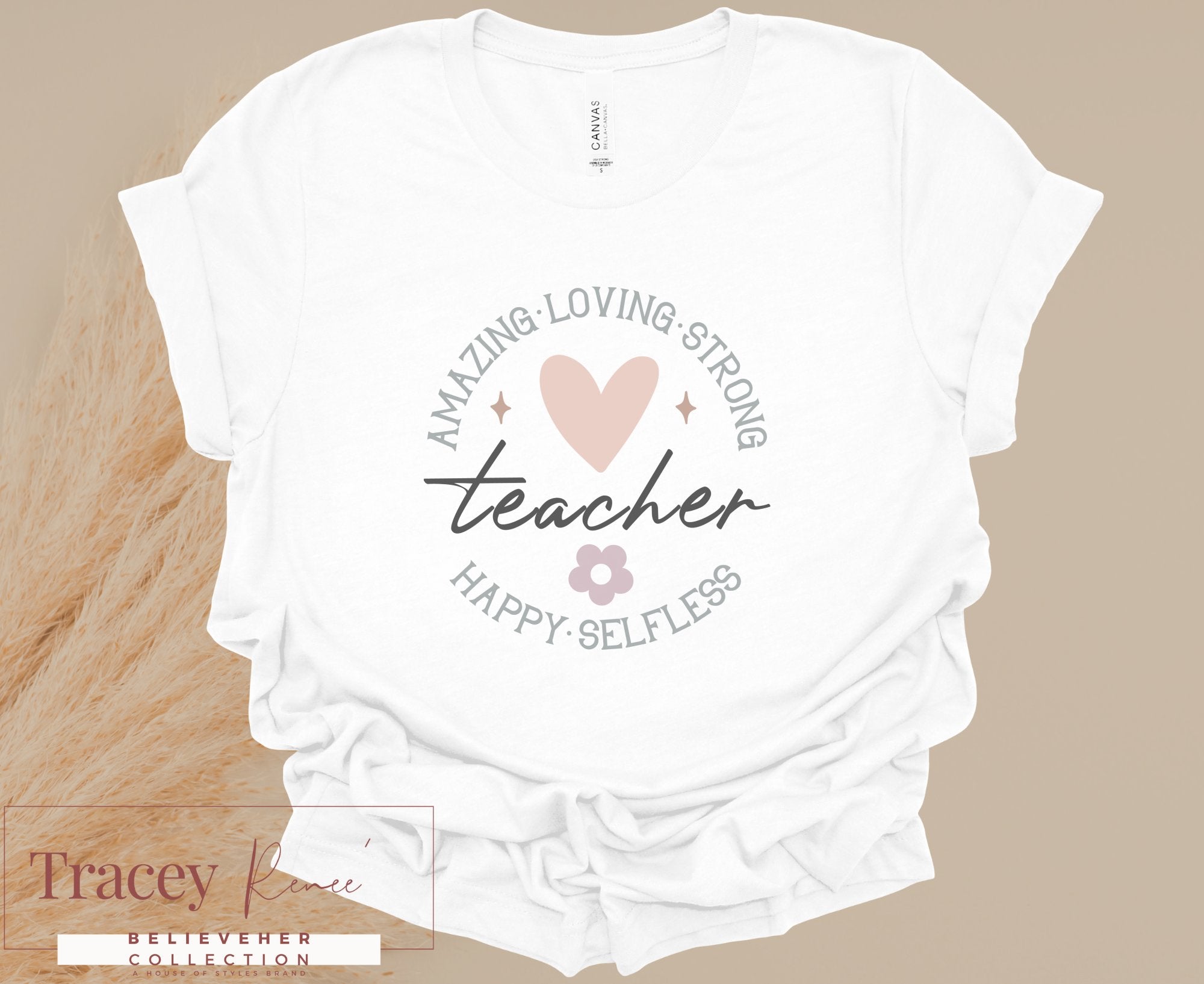 Teacher T-Shirt: Amazing Loving Strong design for teacher appreciation gifts from Main Street Collective.