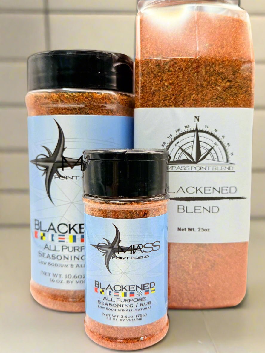 Compass Point Blend Blackened Seasoning: All Sizes, Low Sodium, All-Natural, Main Street Collective