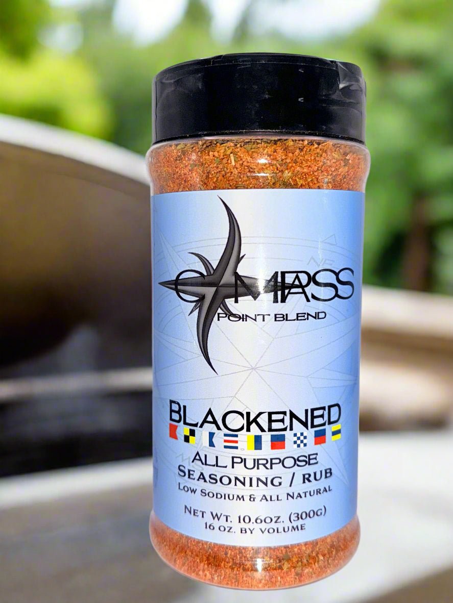 Blackened Blend All-Purpose Seasoning | Compass Point Blend | Smoky & Savory Spice Rub for Seafood, Meats, and BBQ