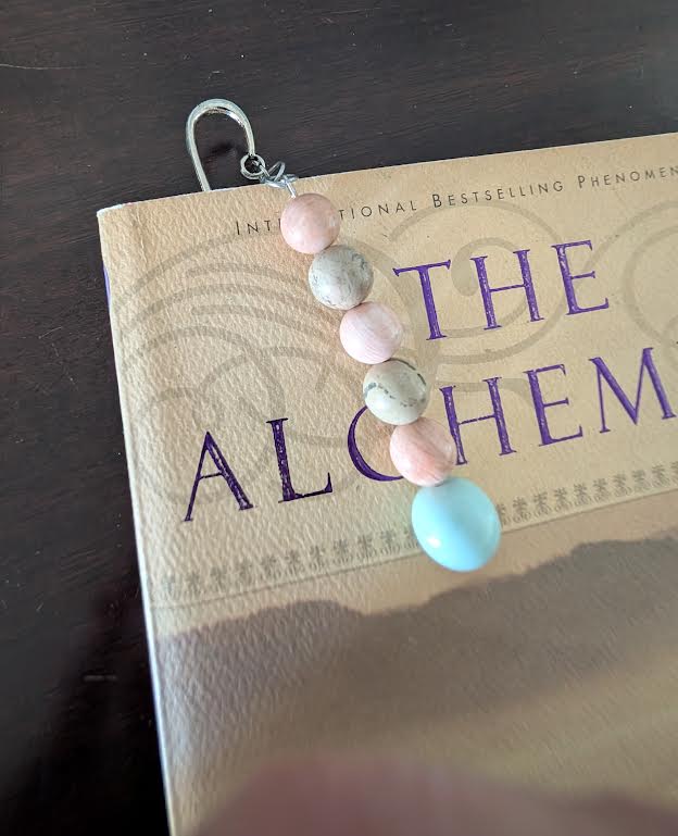 Handmade "The Alchemist" Bookmark - Turquoise & Pink Opal by Solid Rock Jewelry | Main Street Collective Mississippi