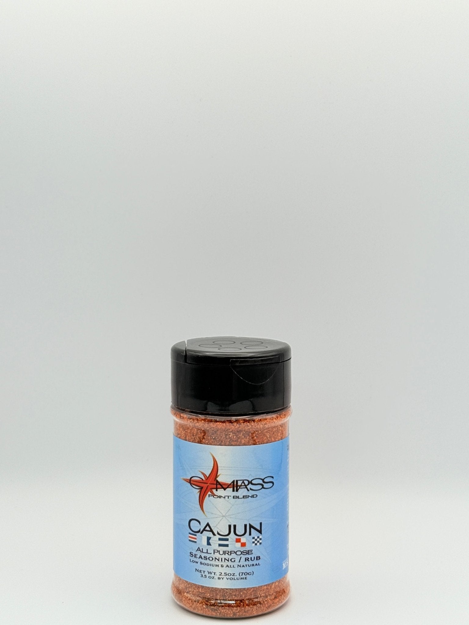 Compass Point Blends Cajun Seasoning: Low Sodium, All-Purpose Spice Rub