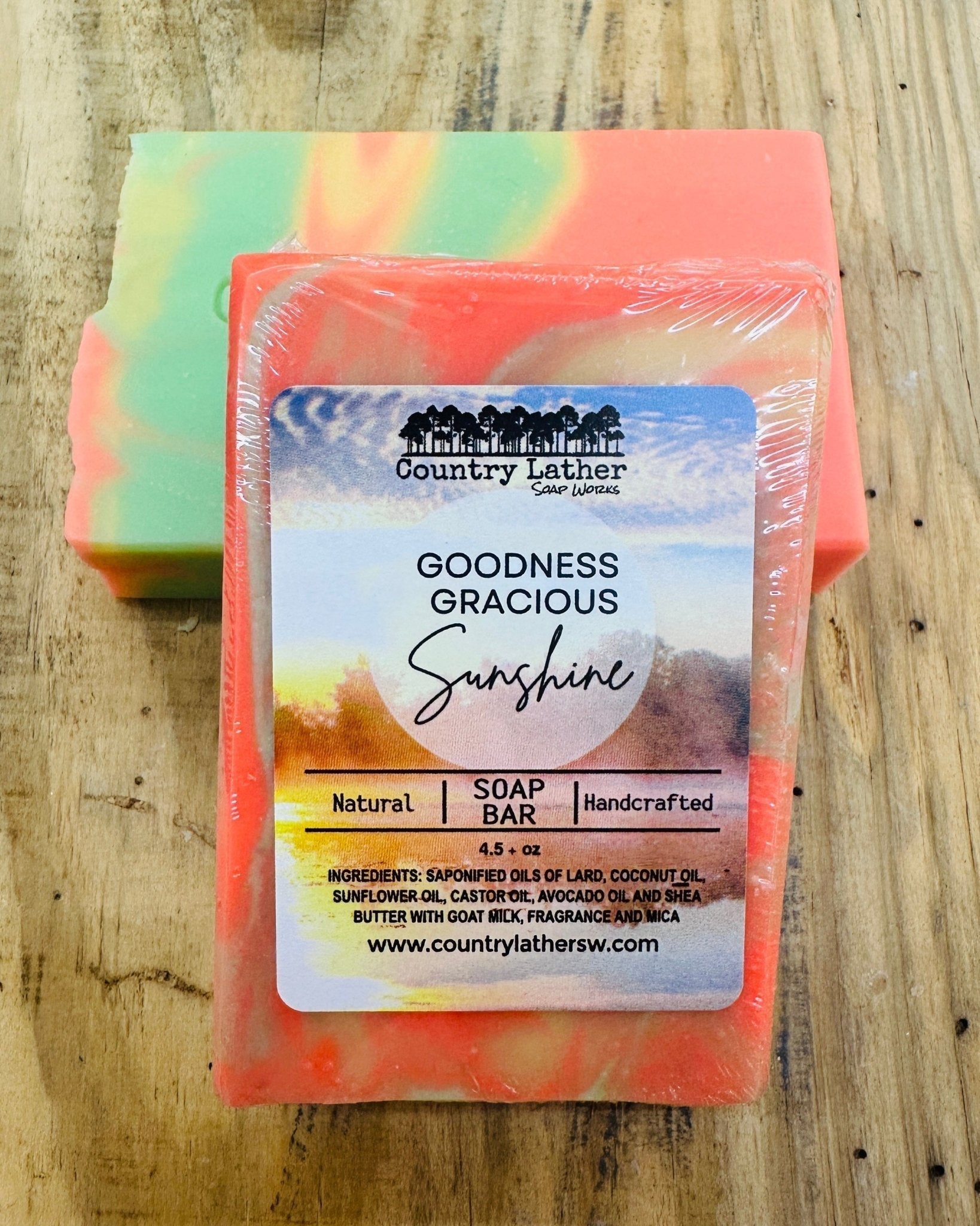 Country Lather Goodness Gracious Sunshine Soap – Mississippi Handmade Gifts - Main Street Collective L.L.C