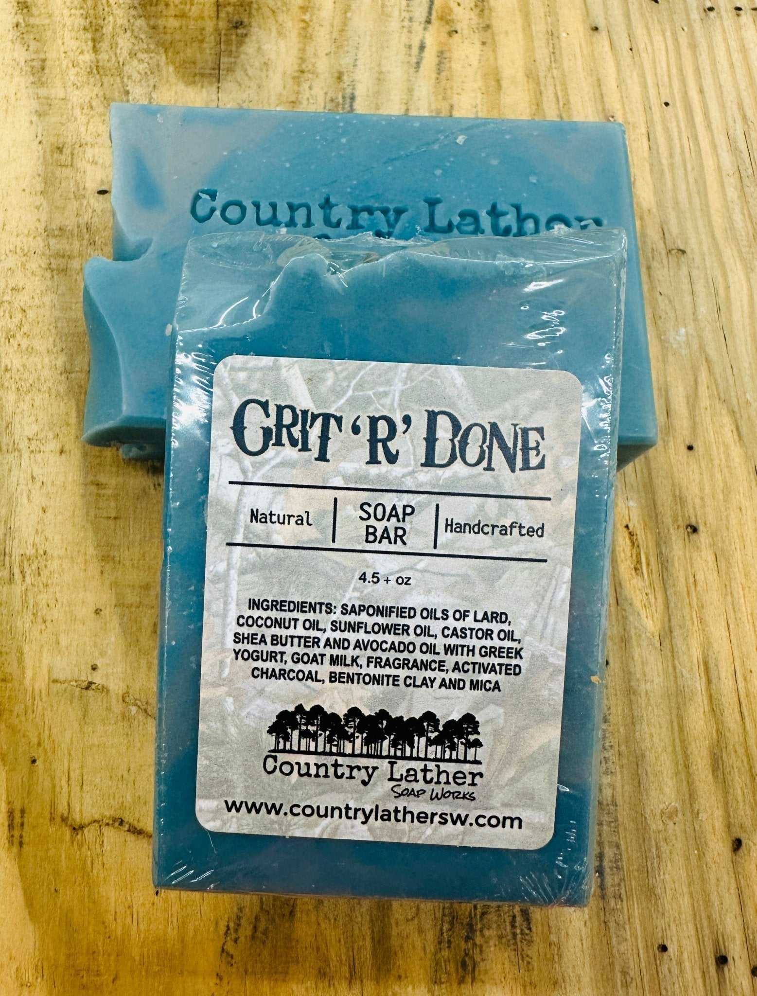 Country Lather Grit R Done Soap Bar – Mississippi Handmade Gifts - Main Street Collective L.L.C