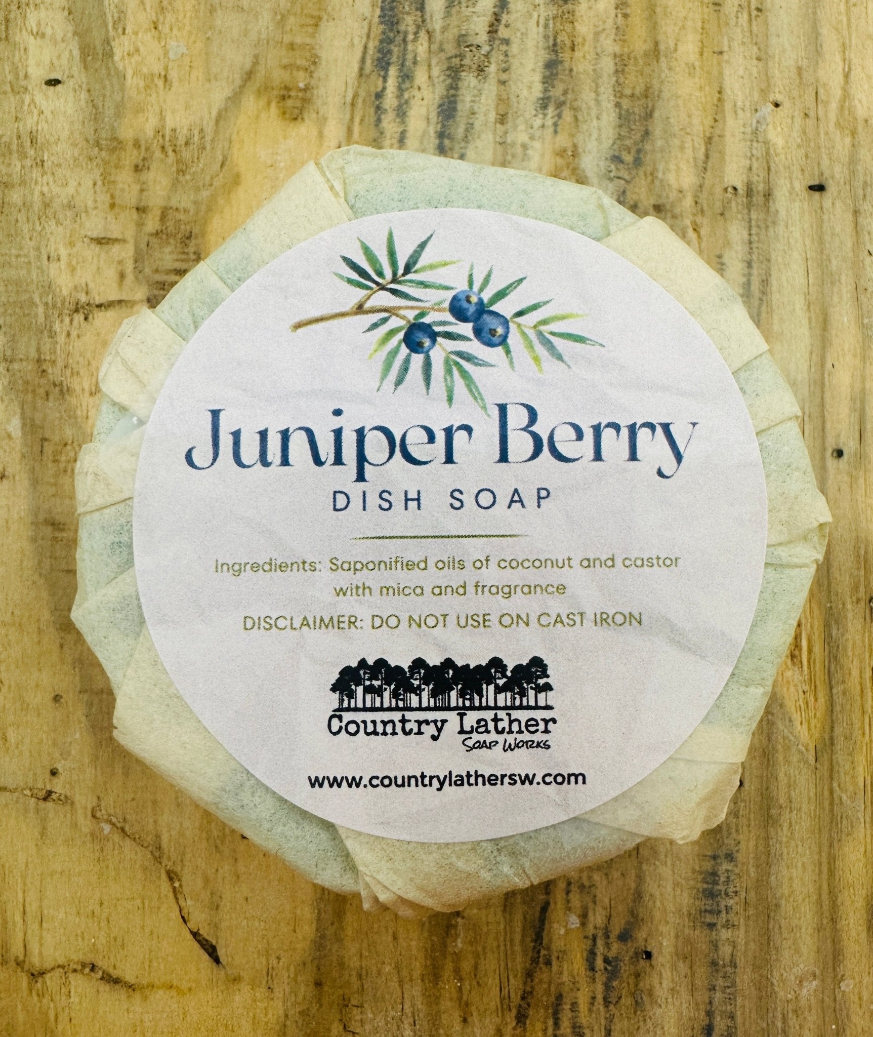 Juniper Berry Solid Dish Soap Refill